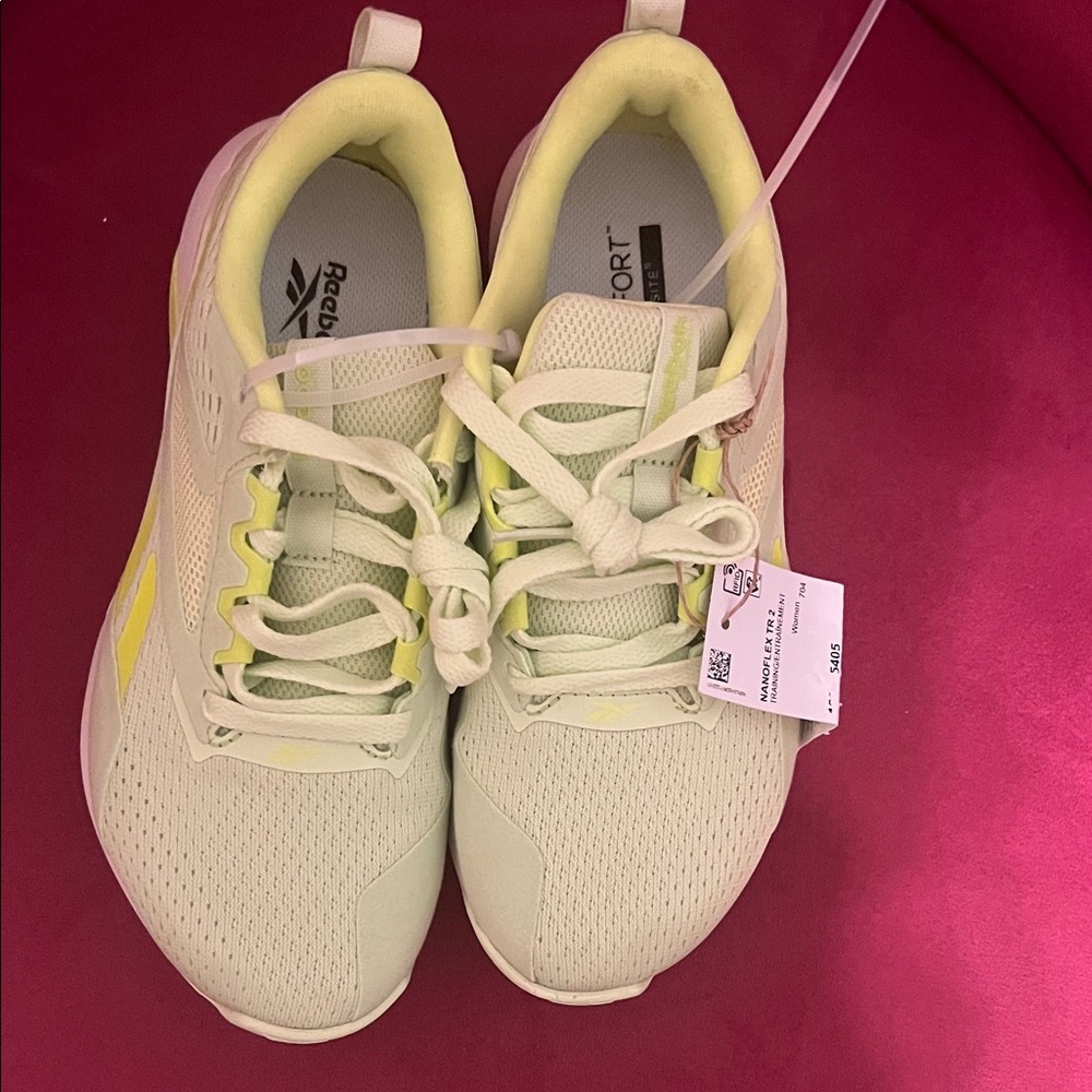 Reebok Women's Athletic Shoes - Mint Green and Lemon